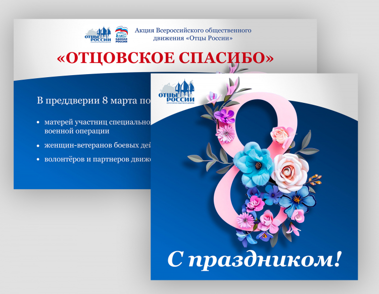 Разработка дизайна карточки поздравления с 8 марта